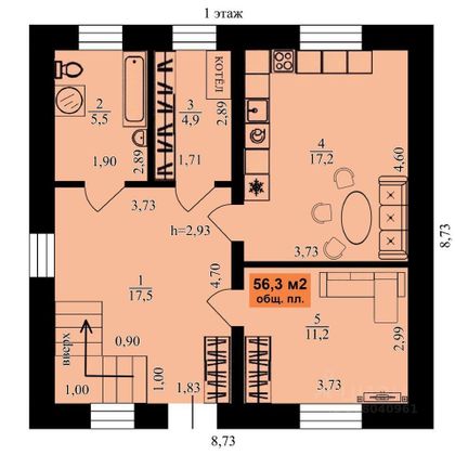 Продажа дома, 108 м², с участком 10 соток