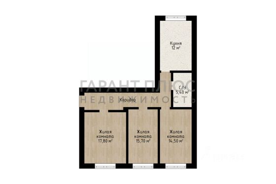 Продажа 3-комнатной квартиры 77,4 м², 4/5 этаж