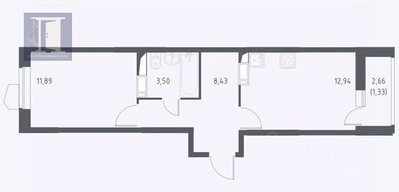 Продажа 1-комнатной квартиры 38 м², 17/17 этаж