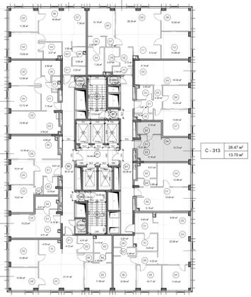 Продажа квартиры-студии 26,5 м², 33/43 этаж