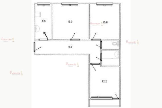 Аренда 1 комнаты, 10 м², 2/9 этаж