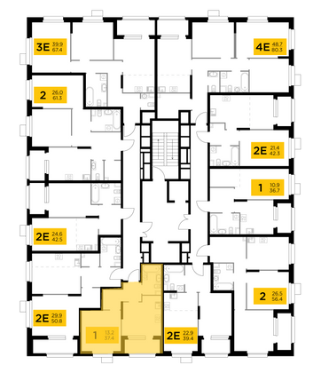 Продажа 1-комнатной квартиры 37,4 м², 10/18 этаж