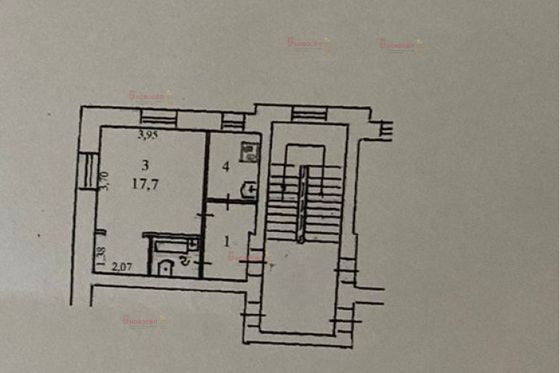 Продажа 1-комнатной квартиры 29 м², 3/3 этаж