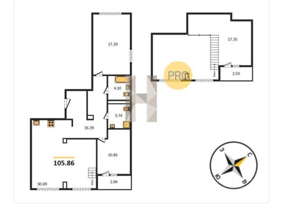 Аренда 4-комнатной квартиры 115 м², 16/16 этаж