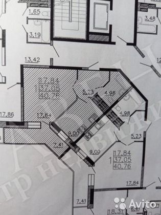 Продажа 1-комнатной квартиры 41 м², 2/17 этаж