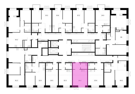 Продажа квартиры-студии 24,2 м², 10/10 этаж