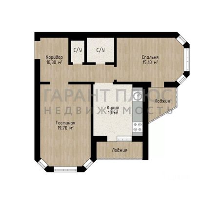 Продажа 2-комнатной квартиры 67 м², 1/18 этаж