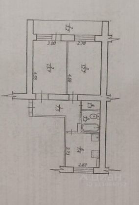 Продажа 2-комнатной квартиры 45,7 м², 9/9 этаж