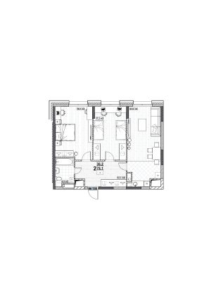 Продажа 2-комнатной квартиры 78,1 м², 2/24 этаж