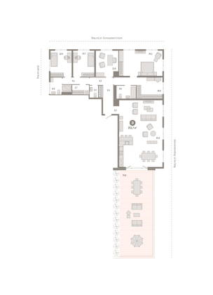 251,7 м², 3-комн. квартира, 17/17 этаж