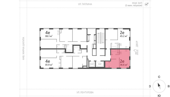 Продажа 1-комнатной квартиры 36,7 м², 15/15 этаж