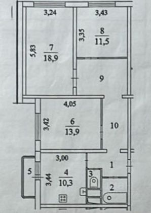 Продажа 3-комнатной квартиры 76,6 м², 16/25 этаж