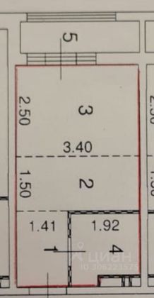 Продажа квартиры-студии 21,4 м², 5/17 этаж