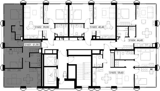 Продажа 2-комнатной квартиры 61,9 м², 16/16 этаж