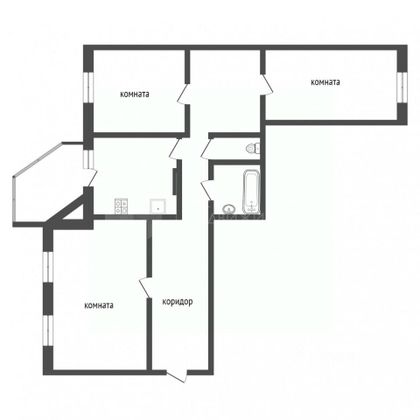 Продажа 3-комнатной квартиры 70 м², 10/10 этаж