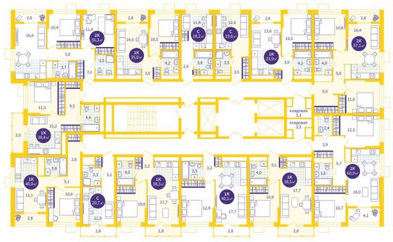 Продажа 1-комнатной квартиры 38,3 м², 6/18 этаж