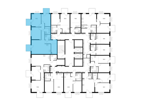 Продажа 3-комнатной квартиры 87,2 м², 5/17 этаж