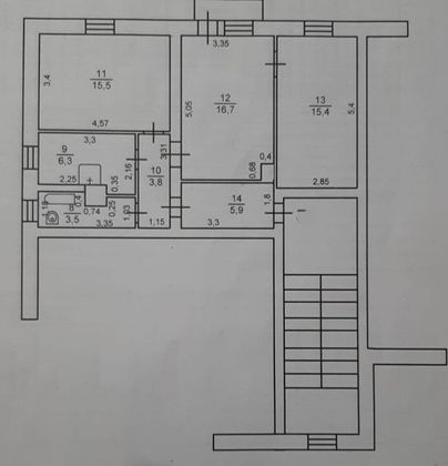 Продажа 3-комнатной квартиры 67,1 м², 2/2 этаж