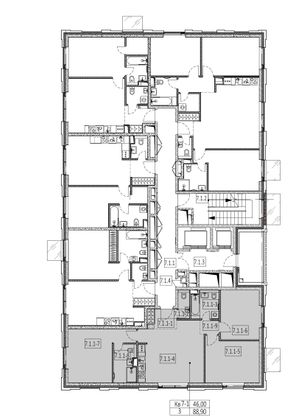 Продажа 3-комнатной квартиры 88,7 м², 2/19 этаж