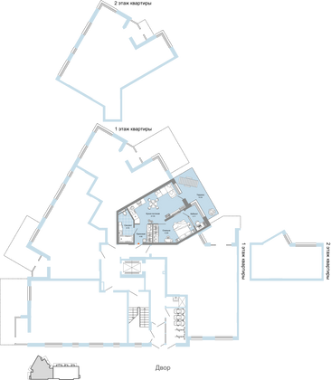 Продажа 2-комнатной квартиры 55 м², 1/8 этаж