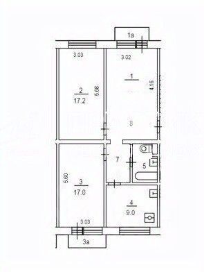 Продажа 3-комнатной квартиры 67,3 м², 4/5 этаж