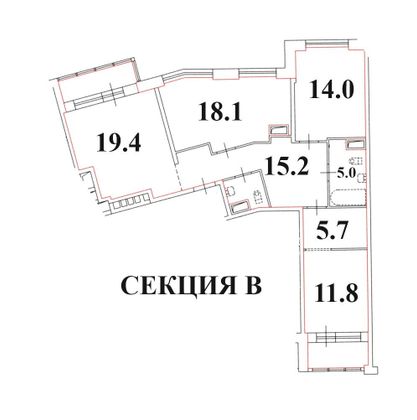 Продажа 3-комнатной квартиры 92,8 м², 2/10 этаж