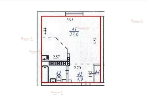 Продажа квартиры-студии 38 м², 15/16 этаж