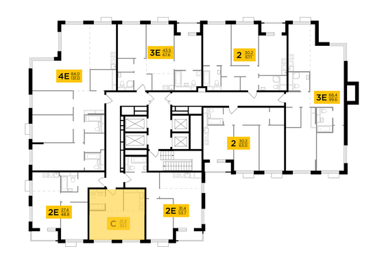 Продажа квартиры-студии 35,1 м², 27/27 этаж