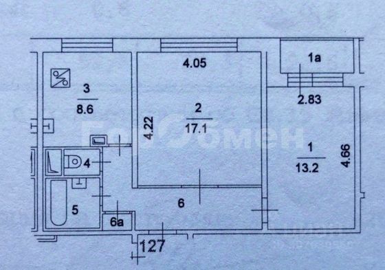 Продажа 1 комнаты, 17,1 м², 10/17 этаж