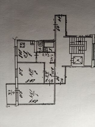 Продажа 2-комнатной квартиры 50 м², 2/9 этаж