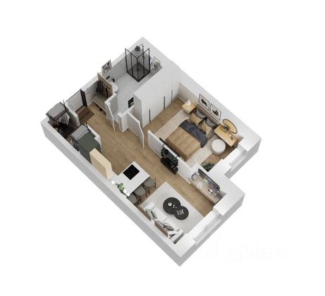 Продажа 1-комнатной квартиры 42,7 м², 2/8 этаж
