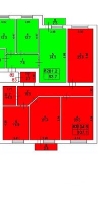 Продажа 3-комнатной квартиры 106 м², 3/4 этаж