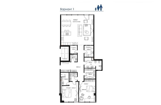 Продажа 3-комнатной квартиры 167,3 м², 10/17 этаж