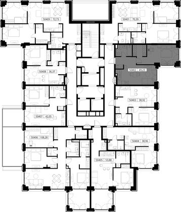 Продажа 1-комнатной квартиры 49,2 м², 4/15 этаж