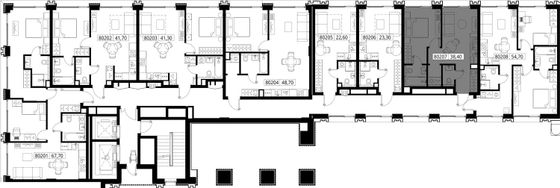 Продажа 1-комнатной квартиры 38,4 м², 2/10 этаж