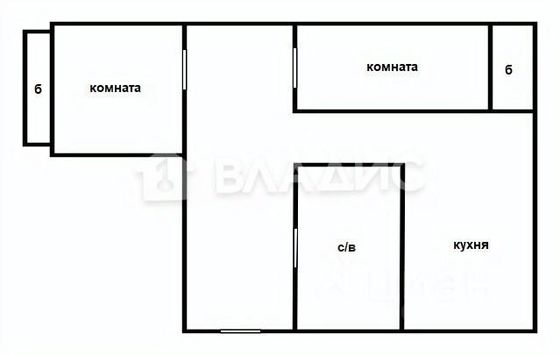 Продажа 2-комнатной квартиры 45,6 м², 3/5 этаж