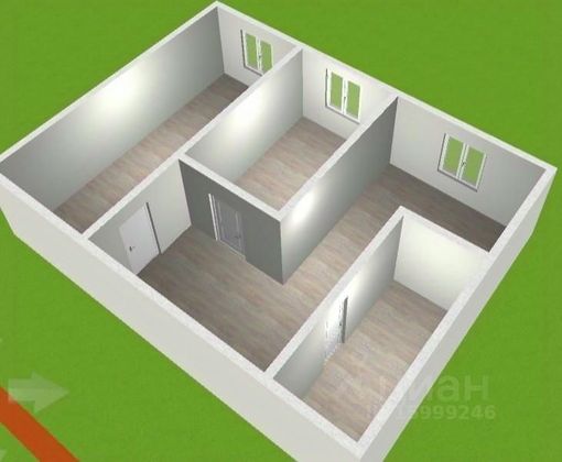 Продажа 2-комнатной квартиры 43,2 м², 1/4 этаж