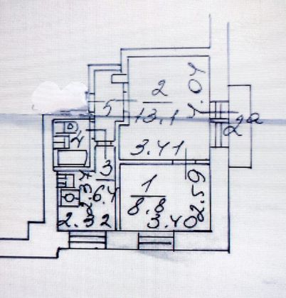 Продажа 2-комнатной квартиры 35 м², 3/9 этаж