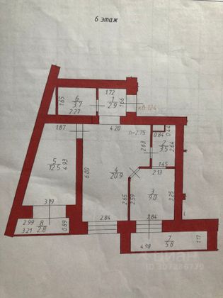 Продажа 2-комнатной квартиры 52,5 м², 6/16 этаж