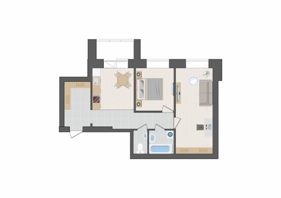 Продажа 2-комнатной квартиры 59,5 м², 6/9 этаж