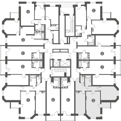 Продажа 2-комнатной квартиры 71,1 м², 17/17 этаж