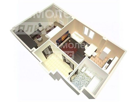 Продажа 2-комнатной квартиры 47 м², 1/19 этаж