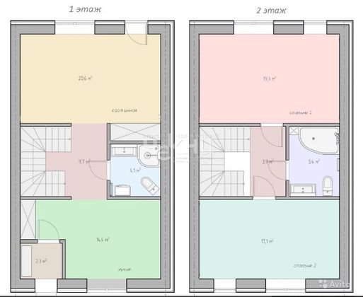 150 м², таунхаус, с участком 2 сотки