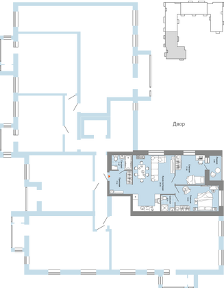 Продажа 3-комнатной квартиры 70 м², 6/8 этаж