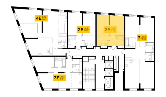 Продажа 2-комнатной квартиры 43,5 м², 27/30 этаж