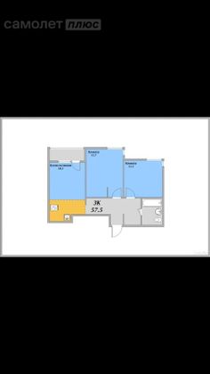 Продажа 3-комнатной квартиры 57,5 м², 24/31 этаж