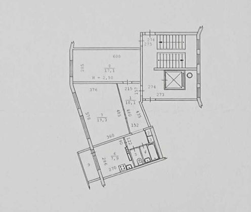 Продажа 2-комнатной квартиры 58 м², 6/9 этаж