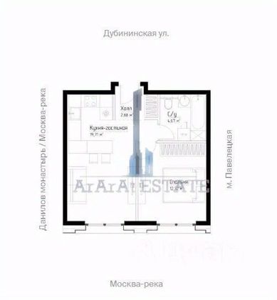 Продажа 1-комнатной квартиры 40 м², 13/18 этаж