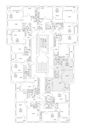 64,7 м², 2-комн. квартира, 13/13 этаж