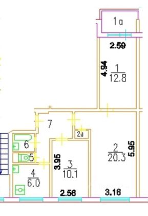 Продажа 3-комнатной квартиры 59,3 м², 9/9 этаж